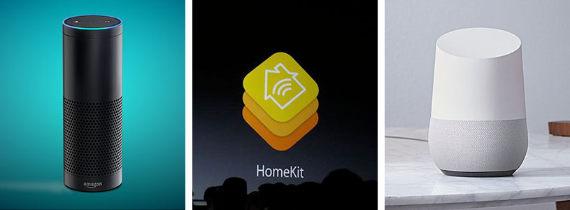 apple homekit google home amazon echo